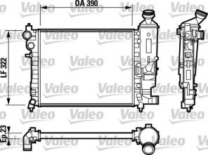 Valeo 732807 - Chladič vody -