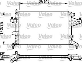 Valeo 732826 - Chladič vody -