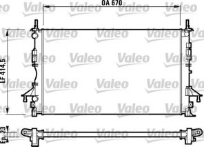 Valeo 732827 - Chladič vody -