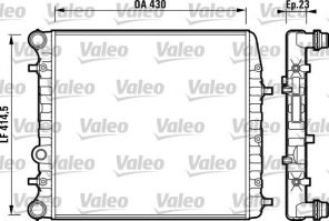 Valeo 732863 - Chladič vody -