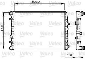 Valeo 732864 - Chladič vody -
