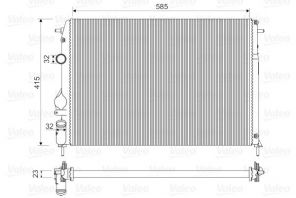 Valeo 732866 - Chladič vody -