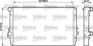 Valeo 732867 - Chladič vody -