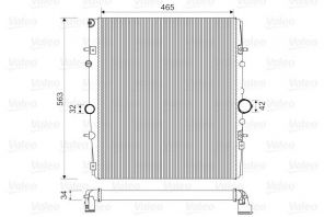 Valeo 732881 - Chladič vody -