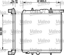 Valeo 732885 - Chladič vody -