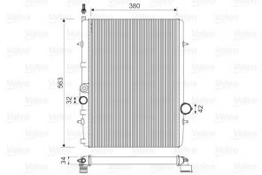 Valeo 732906 - Chladič vody -