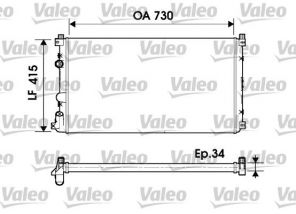 Valeo 732918 - Chladič vody -