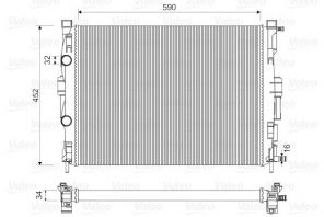 Valeo 732946 - Chladič vody -