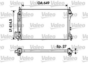 Valeo 732947 - Chladič vody -