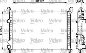 Valeo 732948 - Chladič vody -