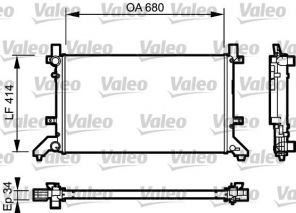 Valeo 732952 - Chladič vody -