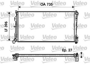 Valeo 732956 - Chladič vody -