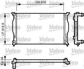 Valeo 732963 - Chladič vody -