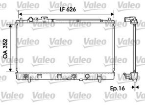 Valeo 734126 - Chladič vody -