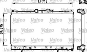Valeo 734129 - Chladič vody -