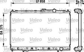 Valeo 734132 - Chladič vody -