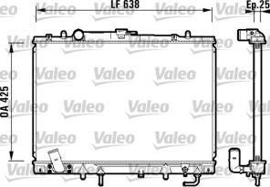 Valeo 734144 - Chladič vody -