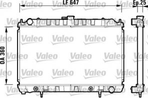 Valeo 734149 - Chladič vody -