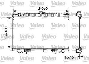 Valeo 734150 - Chladič vody -