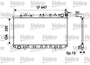 Valeo 734151 - Chladič vody -