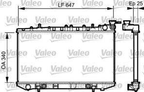 Valeo 734152 - Chladič vody -