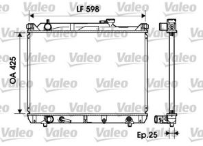 Valeo 734161 - Chladič vody -