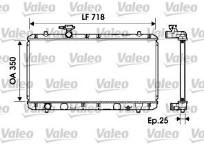 Valeo 734164 - Chladič vody -