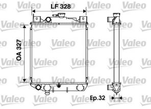 Valeo 734166 - Chladič vody -