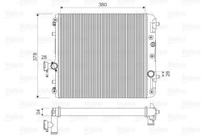 Valeo 734171 - Chladič vody -
