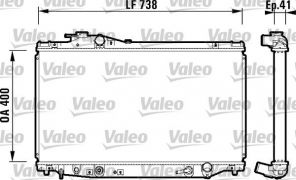 Valeo 734175 - Chladič vody -