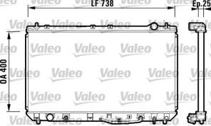 Valeo 734177 - Chladič vody -