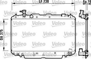 Valeo 734182 - Chladič vody -