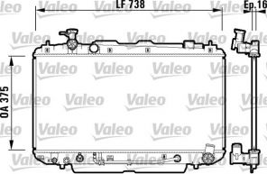 Valeo 734183 - Chladič vody -