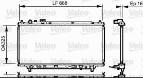 Valeo 734195 - Chladič vody -