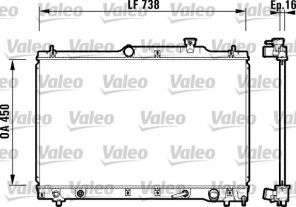 Valeo 734201 - Chladič vody -