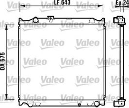 Valeo 734205 - Chladič vody -