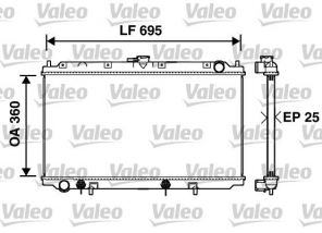 Valeo 734215 - Chladič vody -