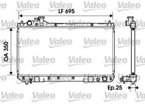 Valeo 734216 - Chladič vody -