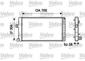 Valeo 734224 - Chladič vody -
