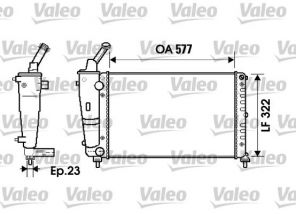 Valeo 734237 - Chladič vody -