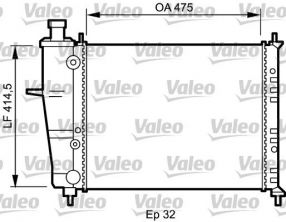 Valeo 734239 - Chladič vody -