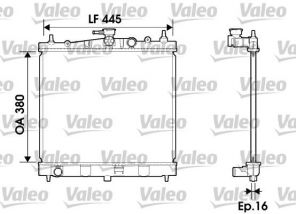 Valeo 734246 - Chladič vody -