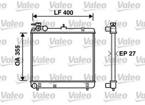 Valeo 734255 - Chladič vody -