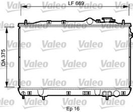 Valeo 734256 - Chladič vody -