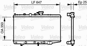 Valeo 734263 - Chladič vody -