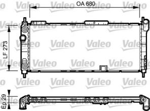 Valeo 734271 - Chladič vody -