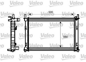 Valeo 734272 - Chladič vody -