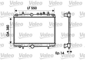 Valeo 734278 - Chladič vody -