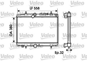 Valeo 734280 - Chladič vody -