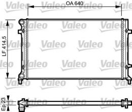 Valeo 734332 - Chladič vody -